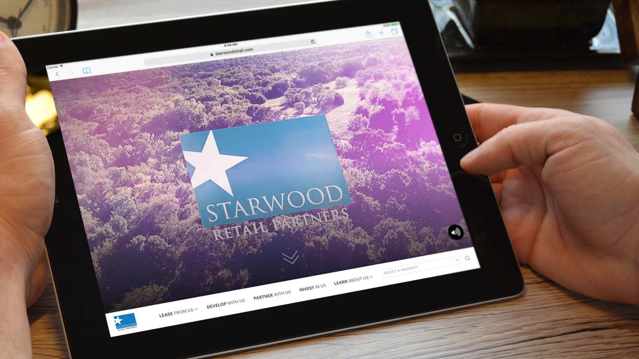 Photo of site displayed on tablet