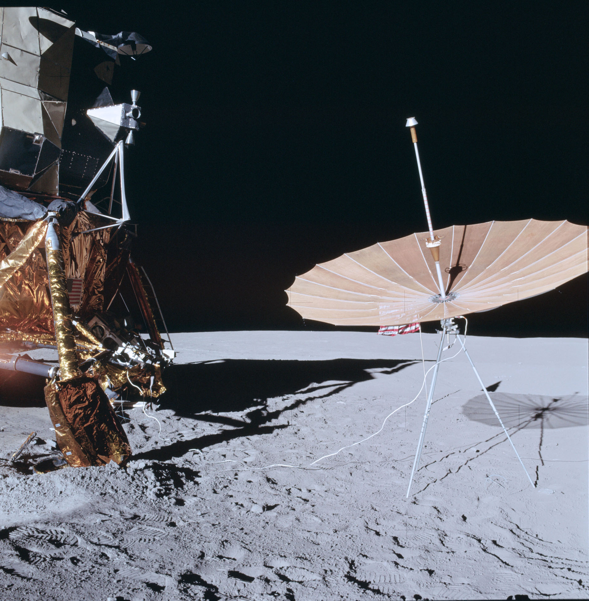 Photo from Project Apollo Archive - Lander landed