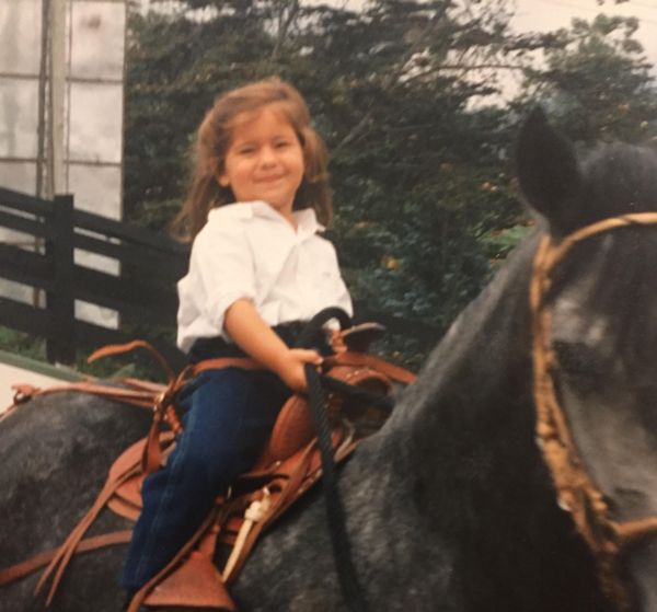 photo of Annie Schow as a kid