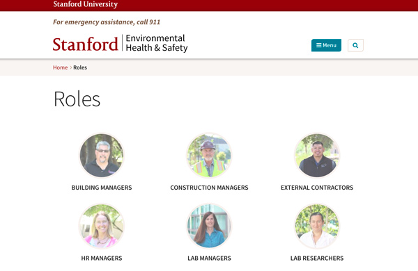 Stanford roles page