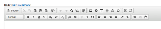 WYSIWYG default editor