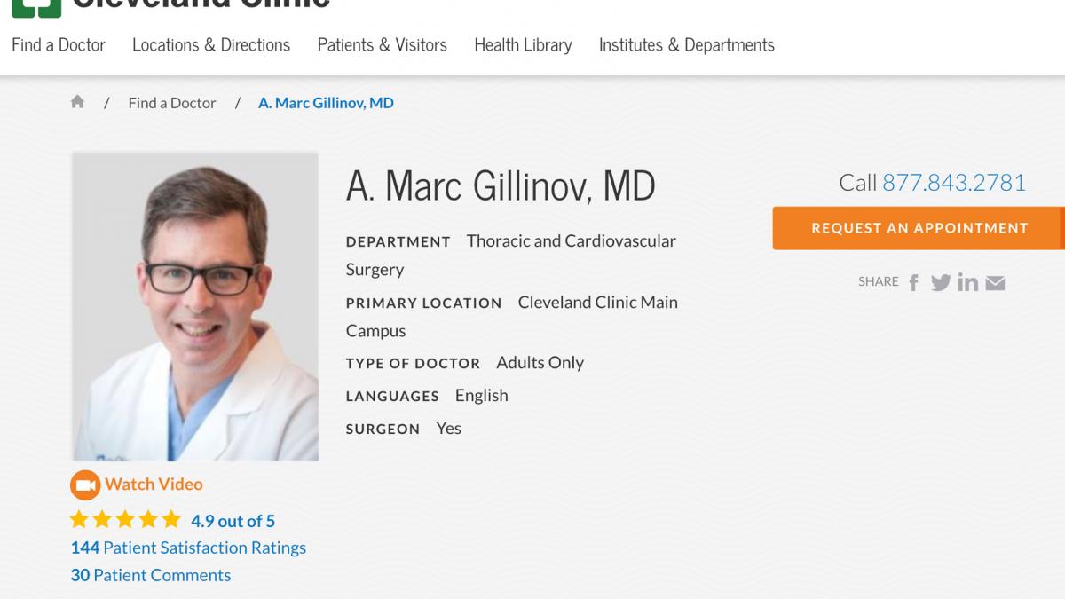 New version physician profile page