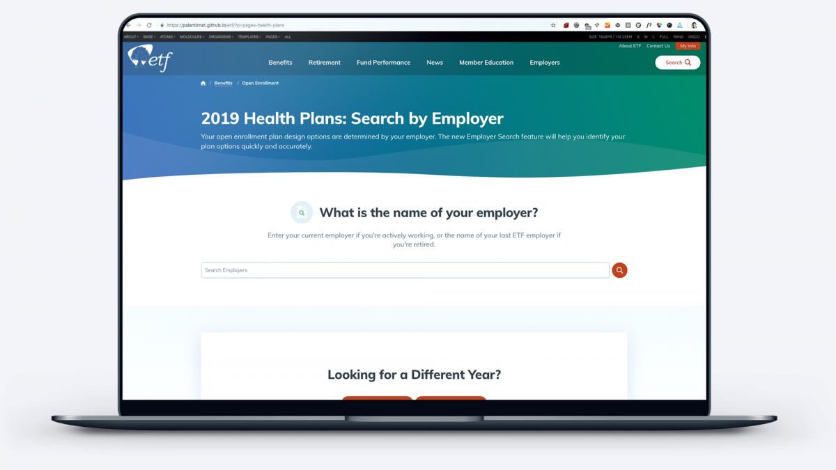 New employee benefits explorer page