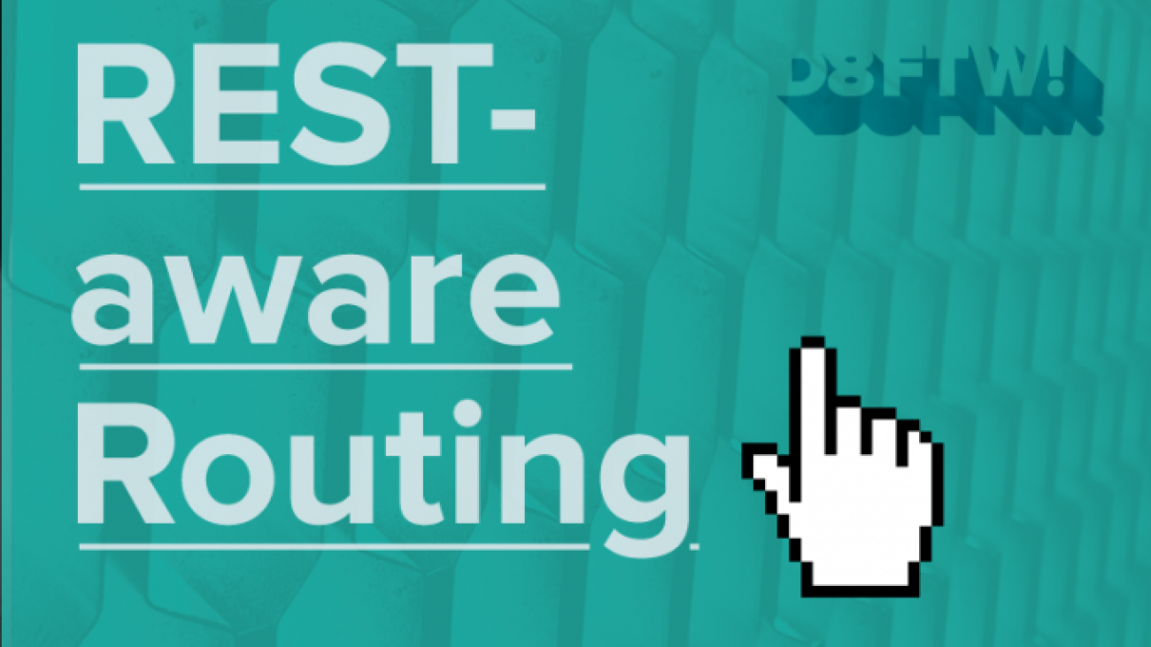 "REST-aware Routing" text with computer mouse hand icon