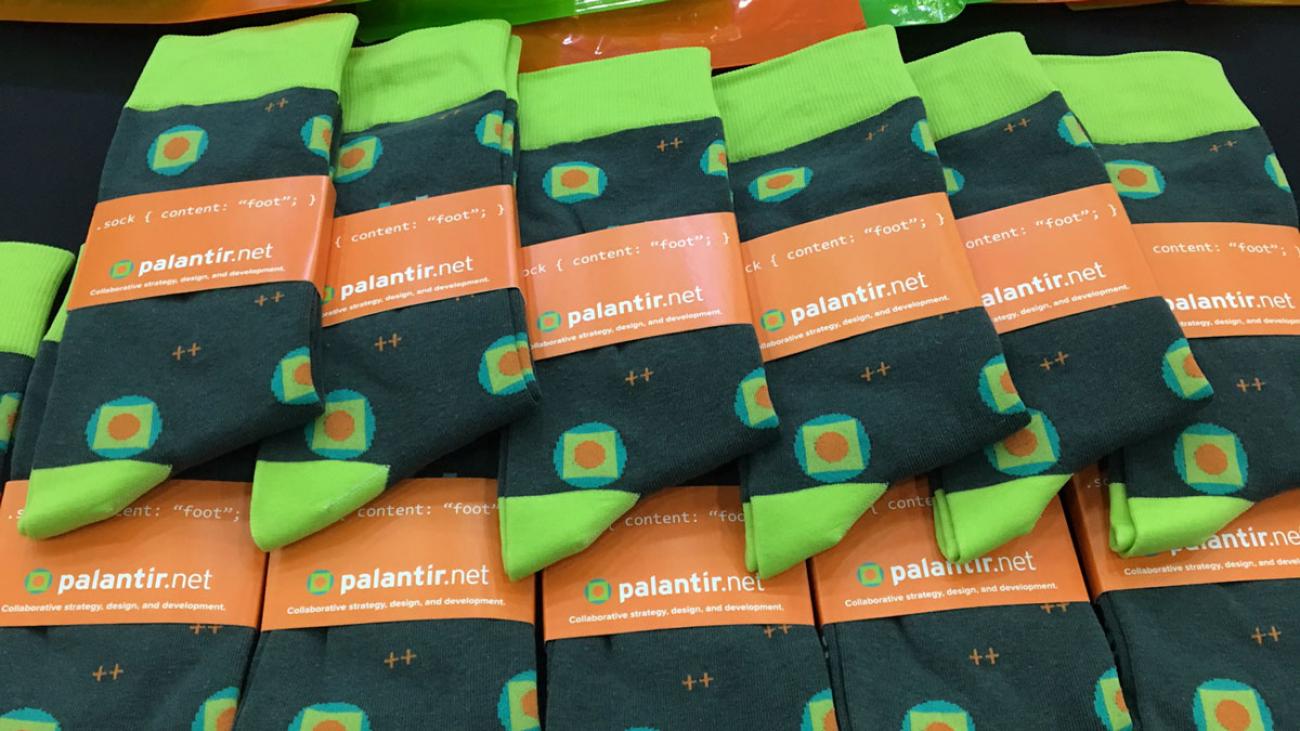 photo of Palantir swag