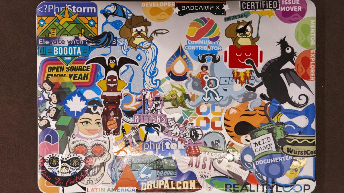 Stickers on Computer