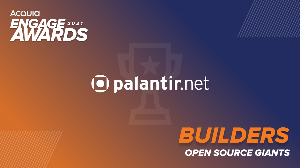 Acquia Engage Awards 2021 - Palantir.net - Builders - Open Source Giants