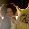 Britany with Caesar the No Drama Llama