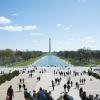 Group of people in national mall park in Washington, D.C.