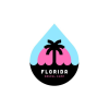 Florida Drupal Camp logo: A teardrop with a palm tree silhouette against a pink sunset and blue sky, with the words FLORIDA DRUPAL CAMP in white text below.